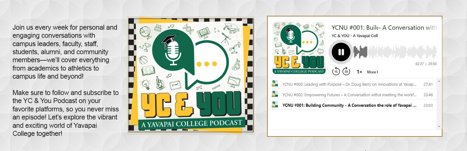 Promotional graphic for the YC & You podcast