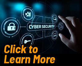 Cybersecurity symbols to click to learn more